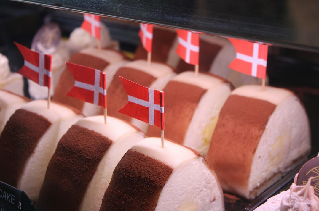 group of people in danish bakery