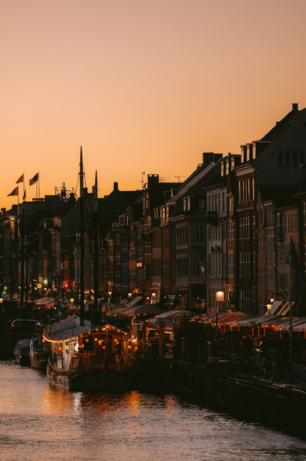 evening walk in danish town