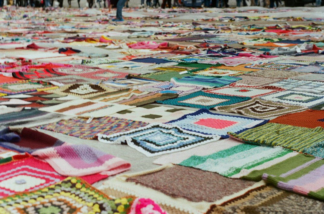 knitted goods at market